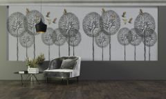 KARAHİNDİBALAR VE KUŞLAR 3D DUVAR POSTERİ