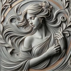 RÖLYEF KRALİYET KADIN DUVAR POSTERİ