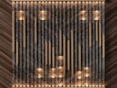 GEOMETRİK SÜTUN TEMALI ÇITA GÖRÜNÜMLÜ DUVAR POSTERİ