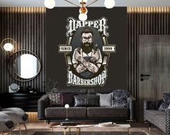 ESKİTME BERBER DUVAR POSTERİ