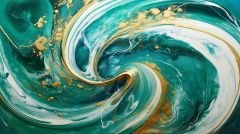 YEŞİL MERMER DESEN DUVAR POSTERİ