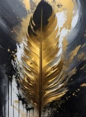 ALTIN TÜY DUVAR POSTERİ