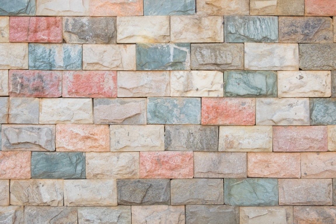 RENKLİ TAŞ DESEN DUVAR POSTERİ