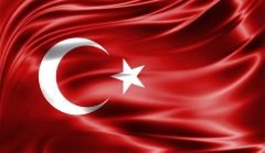 DALGALANAN TÜRK BAYRAĞI DUVAR POSTERİ