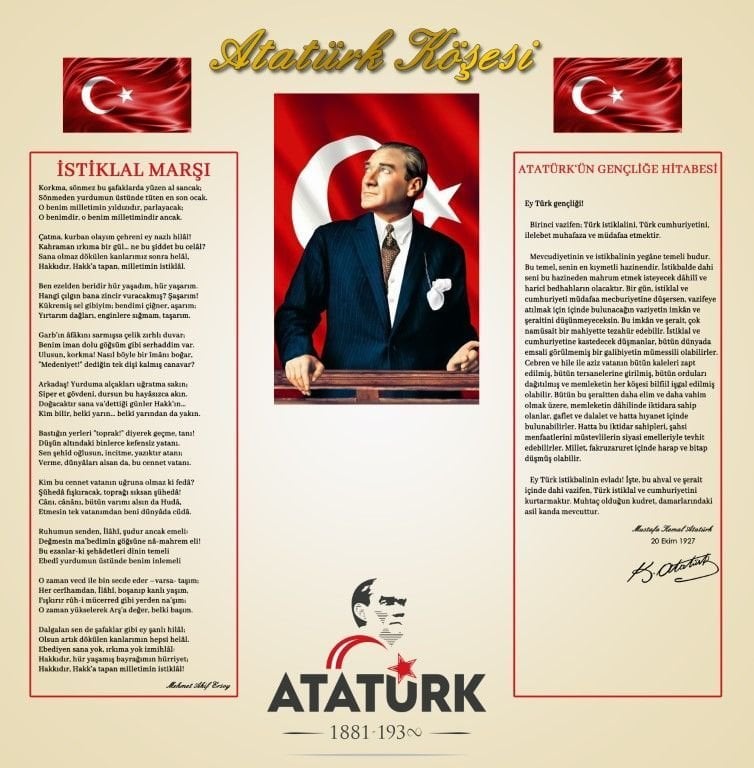 ATATÜRK KÖŞESİ DUVAR POSTERİ